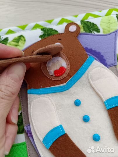 Развивающая книга - планшет из фетра