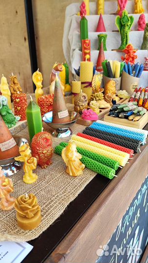 Свеча Фортуна и другие свечи из пчелиного воска