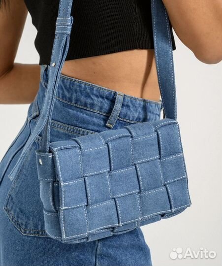 Сумка женская через плечо джинсовая