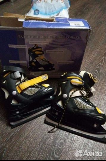 Коньки детские раздвижные р34-37