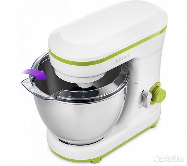 Планетарный миксер Kitfort кт-3045-2 бело-салатовы