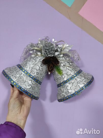 Новогоднее украшение колокольчики