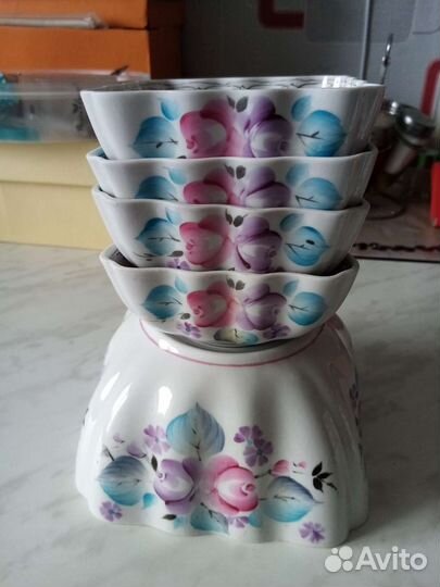 Набор салатников фарфор СССР