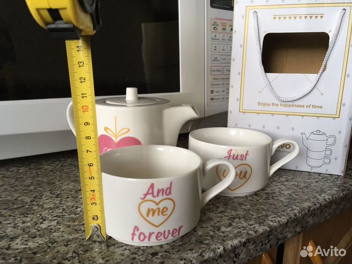 Чайный набор - чайник + кружки
