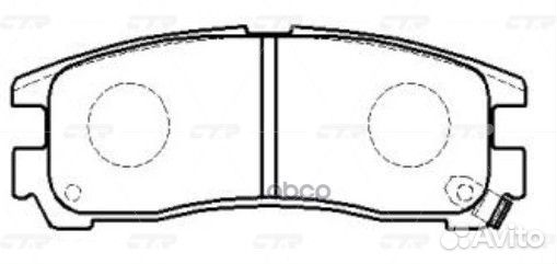 Колодки тормозные дисковые mitsubishi GK0574 gk
