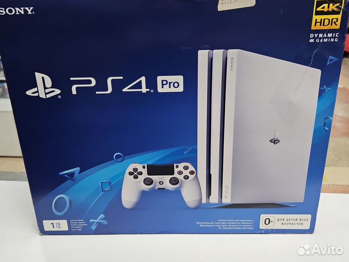Sony PlayStation-4 PRO 1tb. Белый ледник