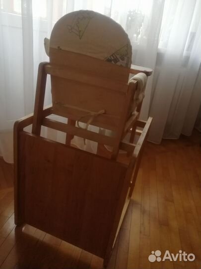 Стул для кормления деревянный бу