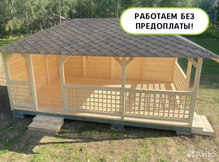 Деревянные беседки для дачи