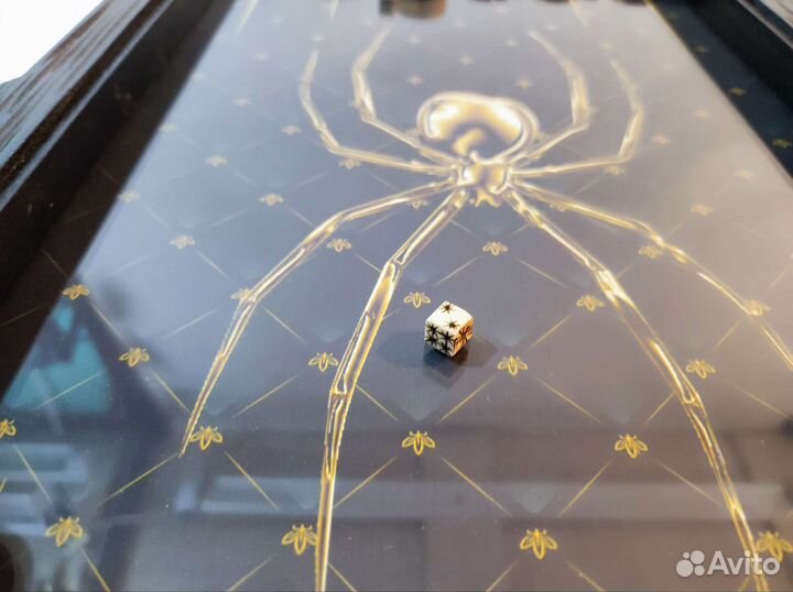 Нарды ручной работы с объмным пауком