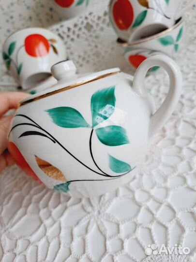 Сахарница, чашки, молочник Пролетарий, сссо