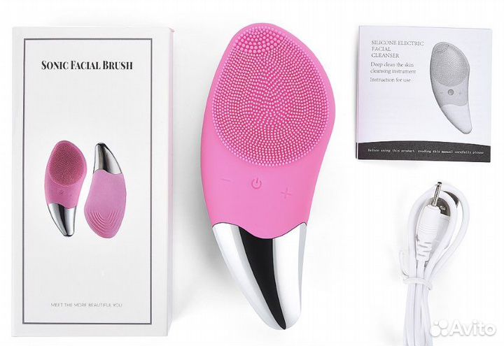 Щеточка массажер для лица sonic facial brush