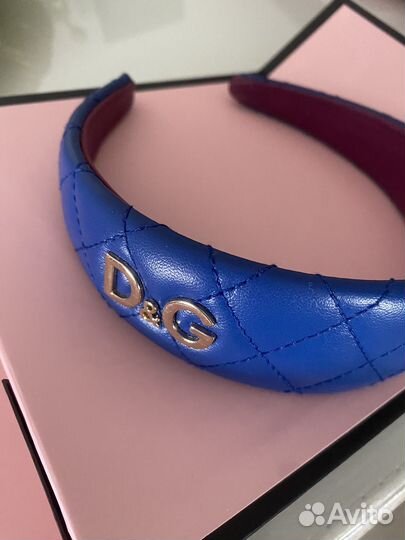 Ободок кожаный Dolce gabanna оригинал
