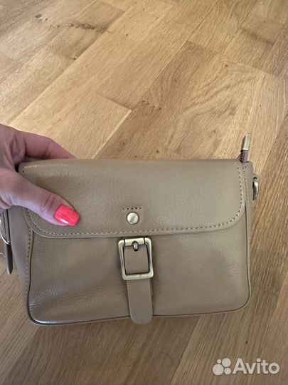 Женская сумка через плечо из нат.кожи