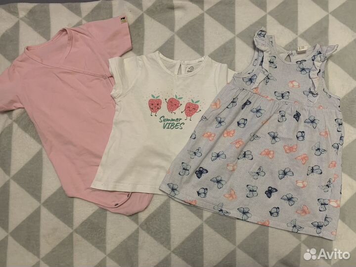 Вещи пакетом для девочки 9-12 месяцев