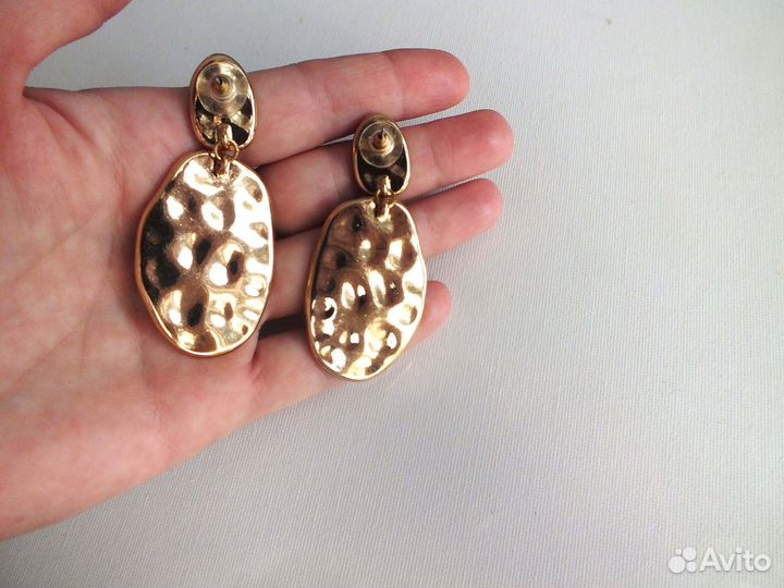 Серьги Zara Stradivarius леопардовые