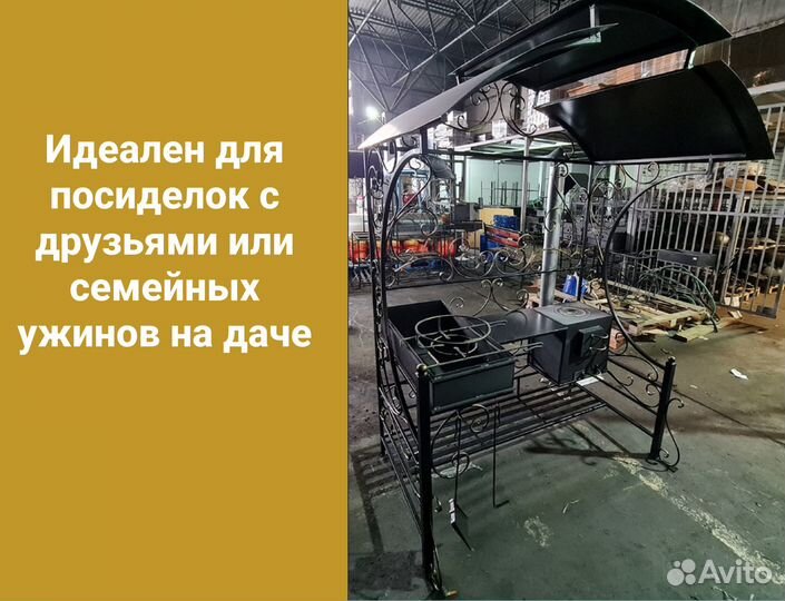 Мангал с крышей