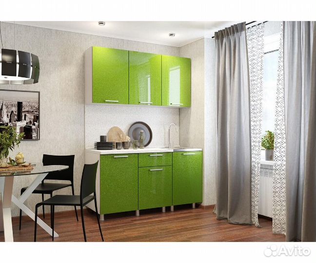 Кухня Блестки 1.5 м