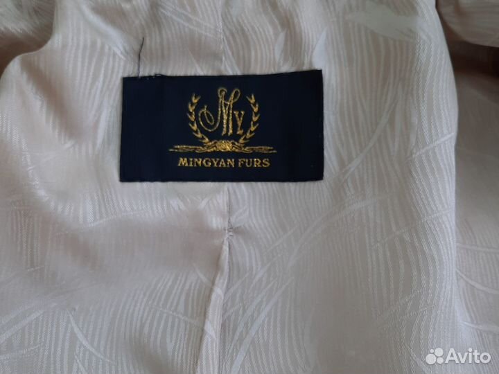 Шуба норковая молочная 40-42
