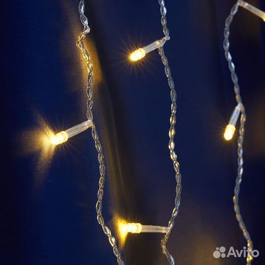 Гирлянда светодиодный занавес CL24 3*3м желтый