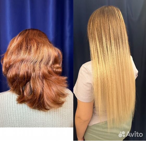 Модель на кератин, боток, наращивание волос