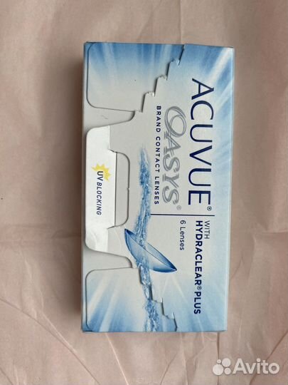 Новые контактные линзы Acuvue Oasys