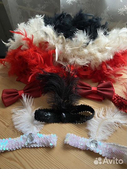 Галстук бабочка мужская, красная