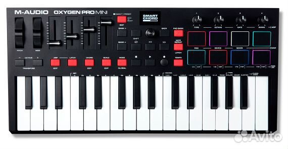 M-audio Oxygen PRO mini миди клавиатура с контролл