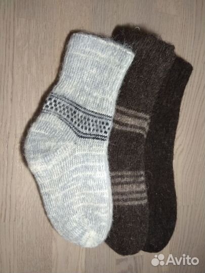 Носки шерстяные вязаные для всей семьи