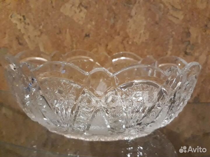 Красивый Салатник Ваза Хрусталь Новый