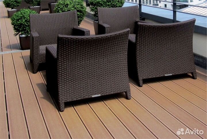 Террасная доска дпк CM decking natur рябина