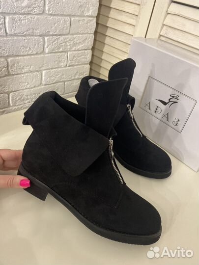 Ботинки женские замшевые 38 40