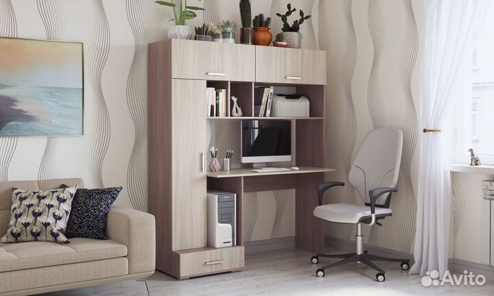 Стол новый пкс-1 Ясень: Шимо тёмный /Шимо светлый