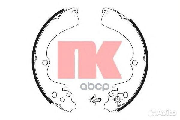 2744551 Колодки торм.бар.subaru forester/imreza