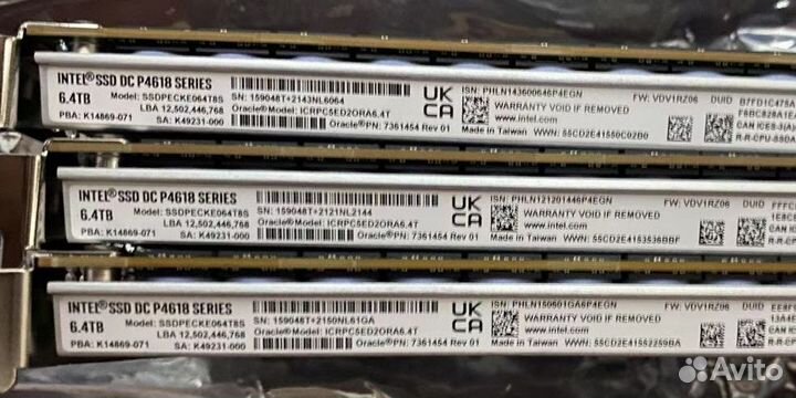 SSD Intel P4618 6.4Тб PCIe