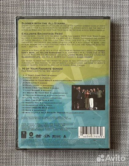 Ringo Starr & His All-Starr Band-Tour 2003 DVD USA