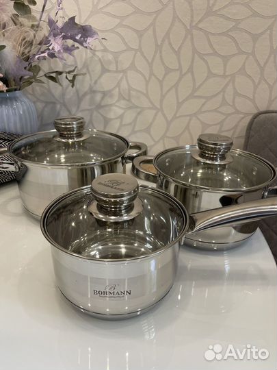 Набор кастрюль новый