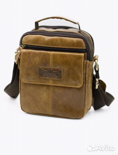 Сумка мужская натуральная кожа Ruff Ryder