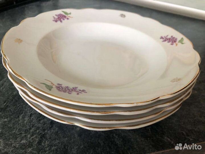 Тарелки глубокие Коростень сирень 2 шт