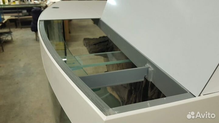 Аквариум панорамный 300 литров чб акрил