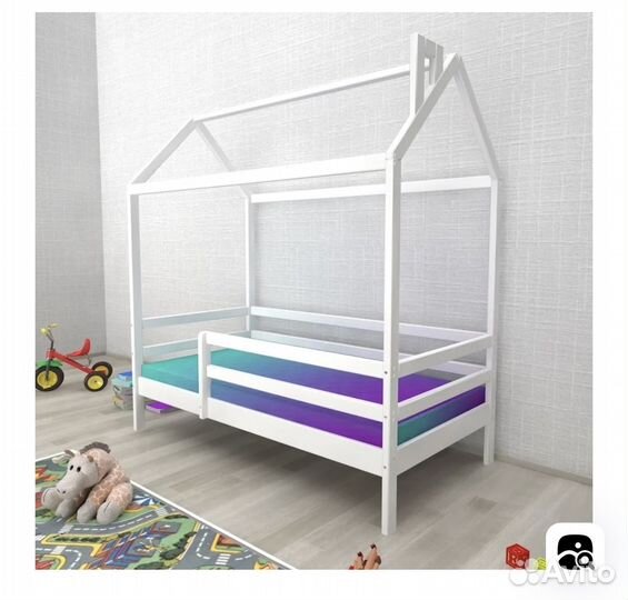 Детская кровать от 3 лет с матрасом бу