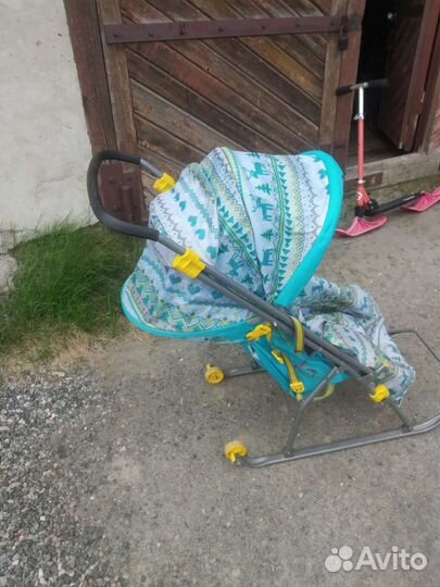 Детские санки коляска