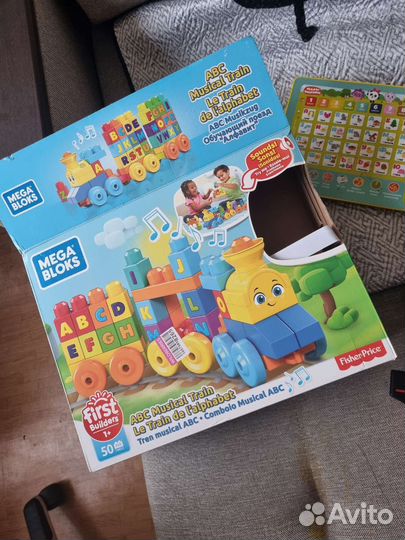 Паровозик mega bloks Fisher-Price