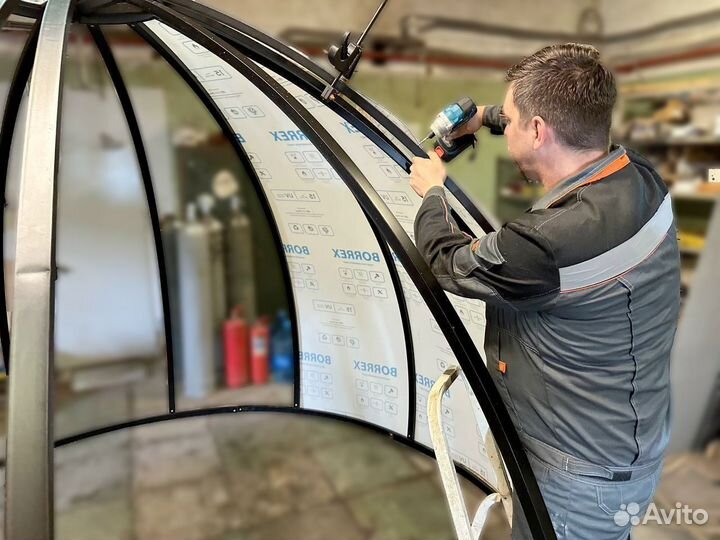 Всесезонная купольная беседка иглу