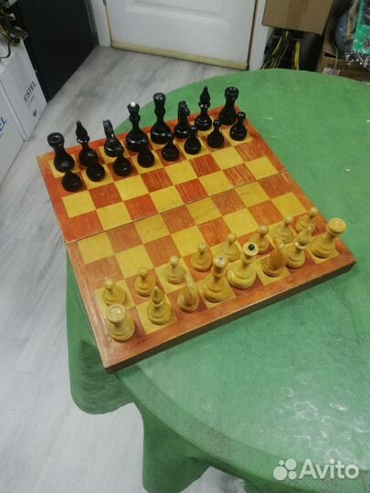Шахматы СССР дерево + пластик