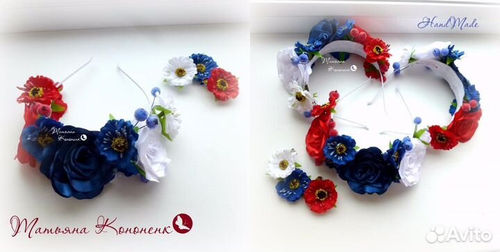 Ободок В патриотическом стиле