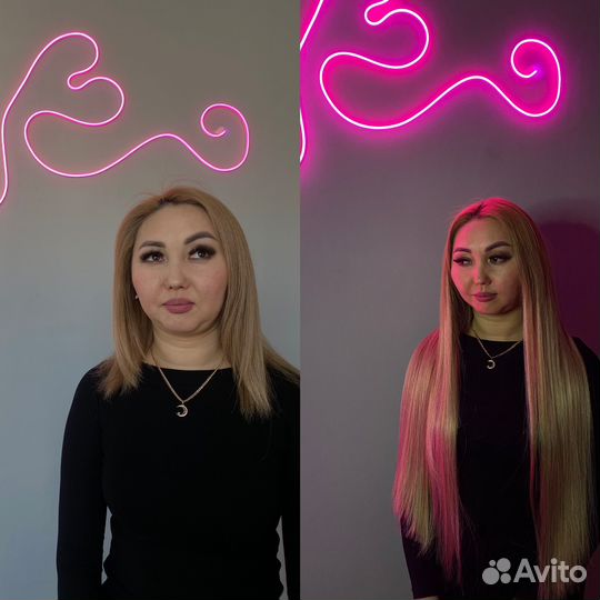 Наращивание волос (волосы+работа) 6500