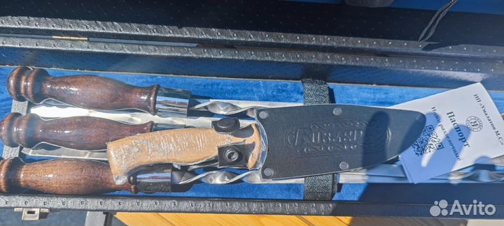 Подарочные наборы шампуров в чемодане Опт