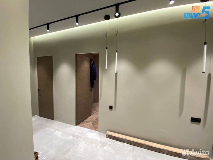 Ремонт квартир под ключ + дизайн интерьера