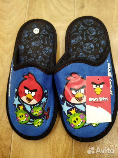 Тапочки домашние детские angry birds размер 33
