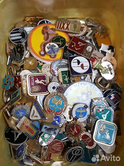 Знаки значки СССР спорт цена за 10 шт